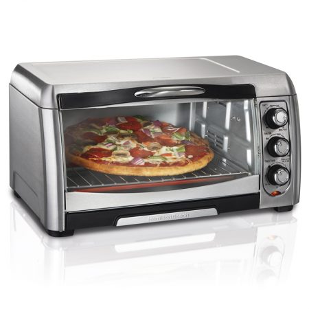 Horno tostador Hamilton Beach 31142 negro y plata capacidad para 4  rebanadas. – DE HOGAR