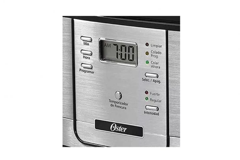 Cafetera Oster BVSTDC4401-013 plata con negro programable para 12 tazas ...