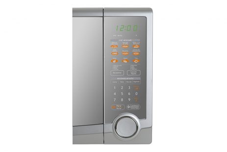 Horno de microondas Daewoo KOR-146HM plata acabado tipo espejo 1.4 pies
