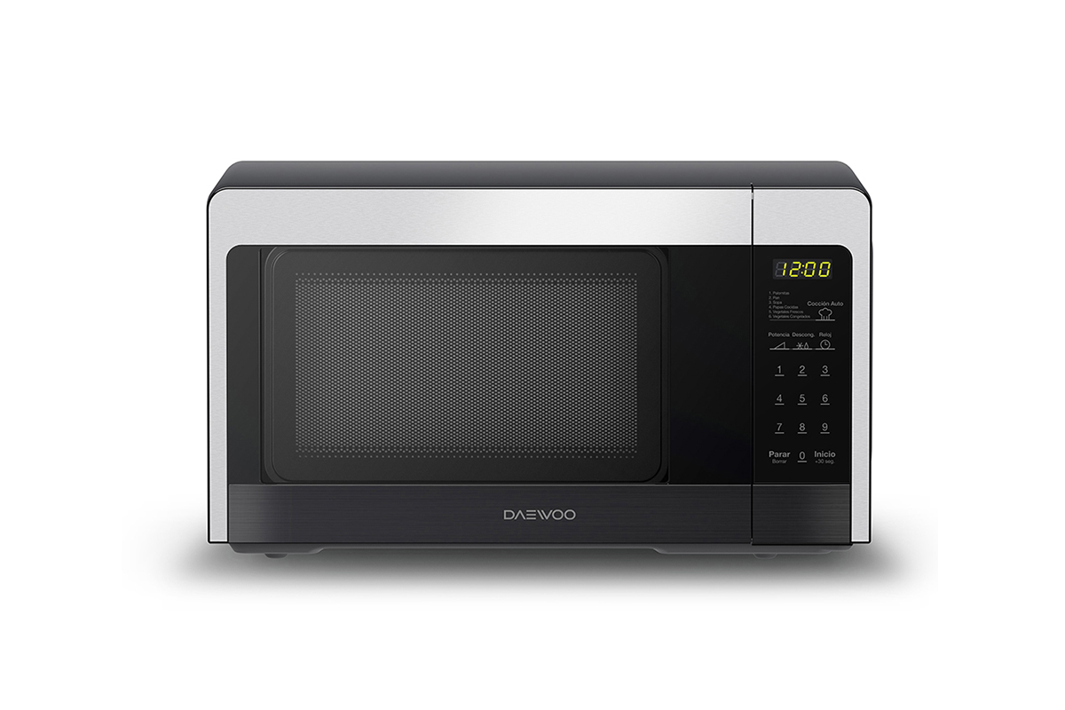 Horno de microondas Winia KOR-665 negro y acero inoxidable 0.7 pies – DE  HOGAR