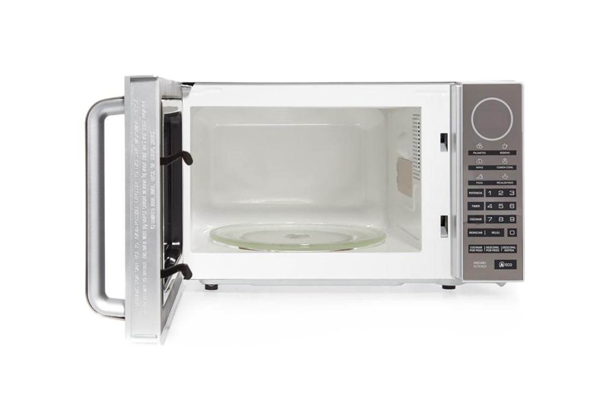 Horno de microondas General Electric MGE07SEJ plata terminado tipo espejo  0.7 pies – DE HOGAR