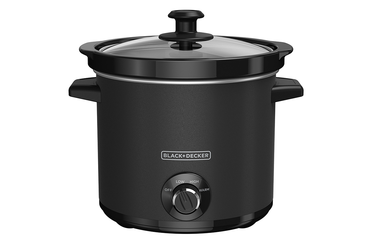 Olla de lenta cocción Black + Decker SC4004D negra 4 litros / 4.22 Qt